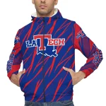 customized la tech abstract streaks blue windbreaker jacket best selling