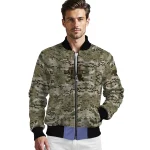 customized la tech camouflage abstract camouflage bomber jacket best selling