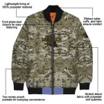 customized la tech camouflage abstract camouflage bomber jacket best selling