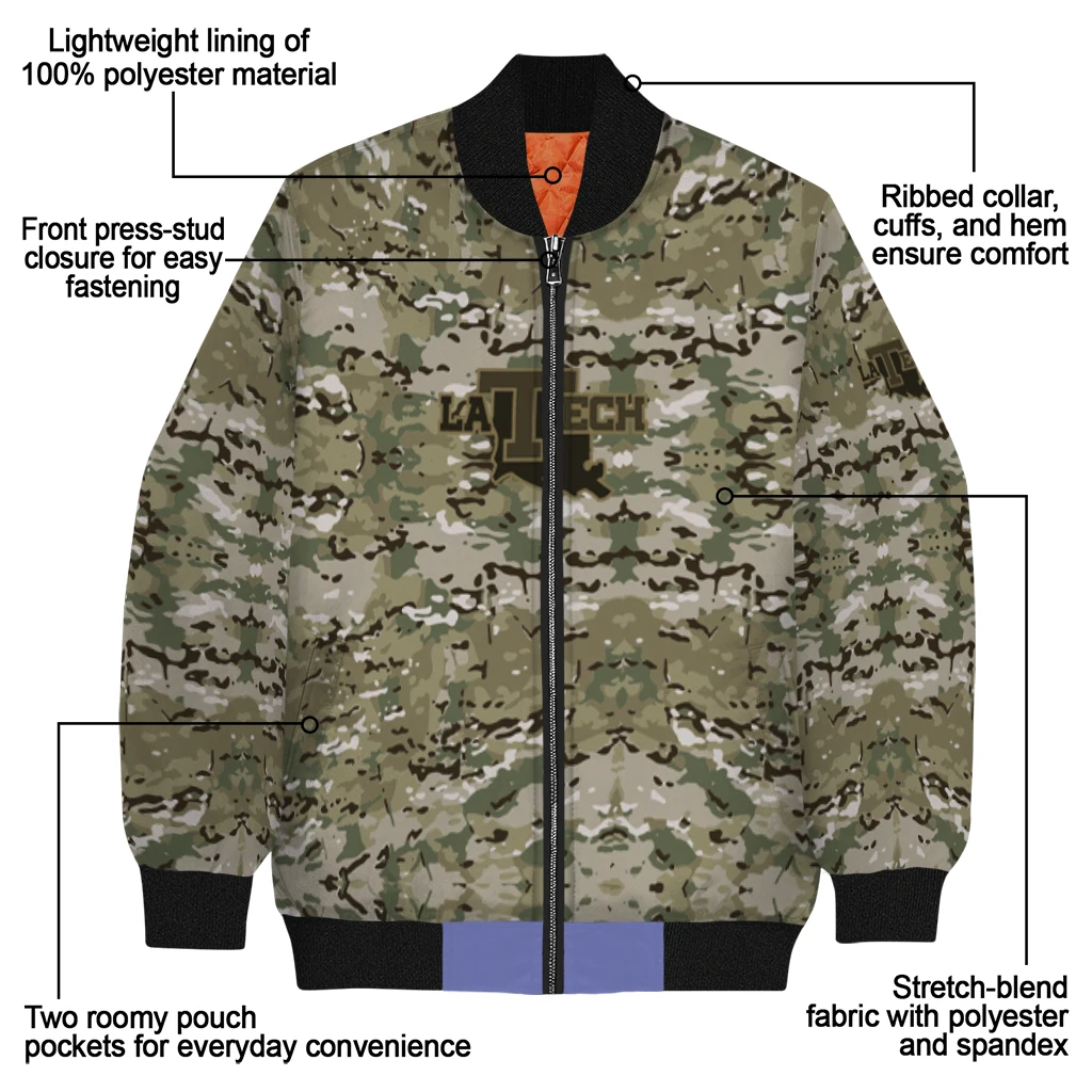 customized la tech camouflage abstract camouflage bomber jacket new arrival customized la tech camouflage abstract camouflage bomber jacket new arrival