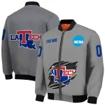 customized la tech feral slash grey bomber jacket best selling