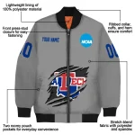 customized la tech feral slash grey bomber jacket best selling