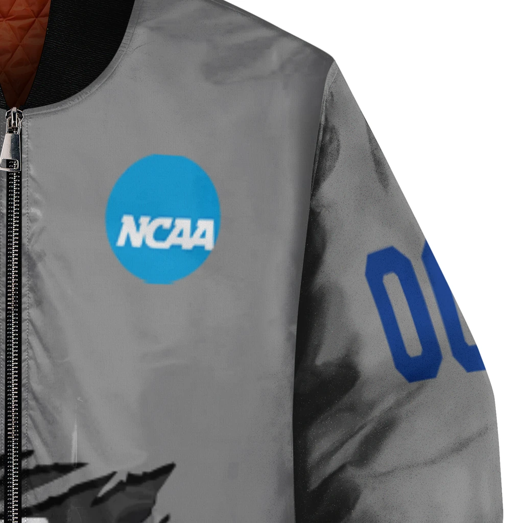 customized la tech feral slash grey bomber jacket premium grade customized la tech feral slash grey bomber jacket premium grade