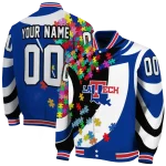 customized la tech stars and stripes slashes blue varsity jacket best selling