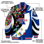 customized la tech stars and stripes slashes blue varsity jacket best selling