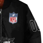 customized las vegas raiders claw scratch black bomber jacket best selling
