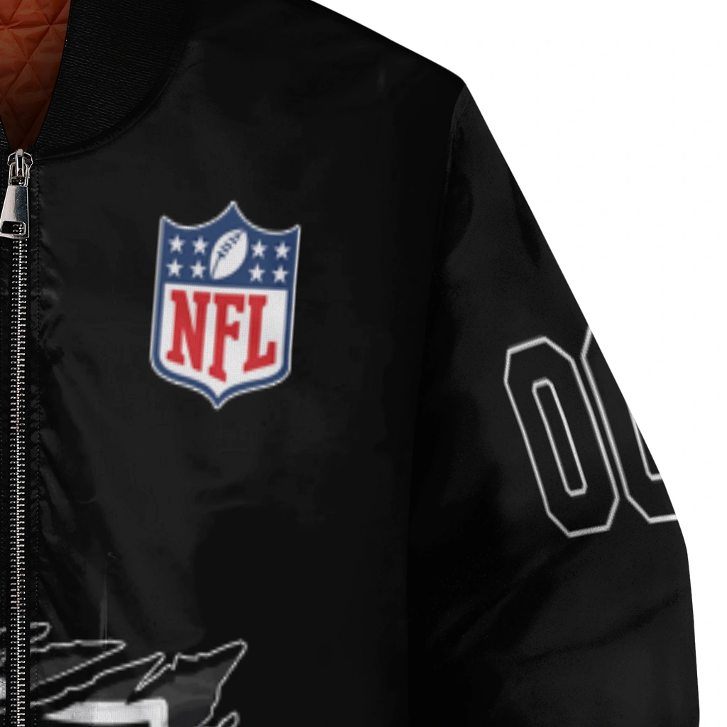 customized las vegas raiders claw scratch black bomber jacket premium grade customized las vegas raiders claw scratch black bomber jacket premium grade