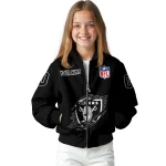 customized las vegas raiders claw scratch black bomber jacket best selling
