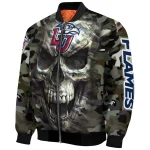 customized liberty flames camouflage skull camouflage bomber jacket best selling