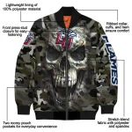 customized liberty flames camouflage skull camouflage bomber jacket best selling