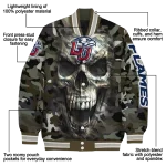 customized liberty flames camouflage skull camouflage varsity jacket best selling