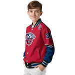 customized liberty flames chevron style red varsity jacket best selling