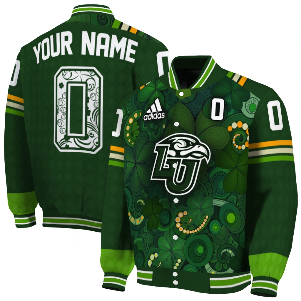 customized liberty flames shamrock vortex green varsity jacket fashion forward customized liberty flames shamrock vortex green varsity jacket fashion forward