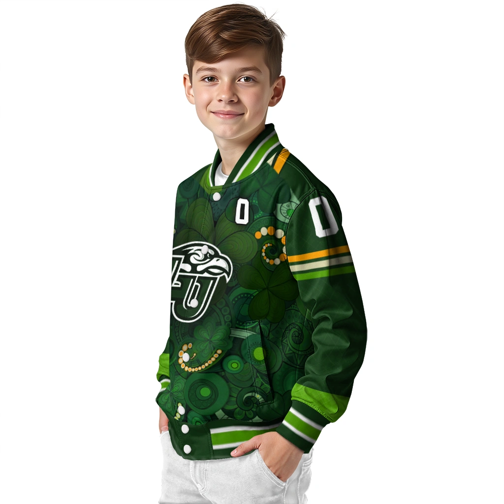 customized liberty flames shamrock vortex green varsity jacket trendy customized liberty flames shamrock vortex green varsity jacket trendy