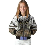 customized los angeles angels deer skull camouflage white bomber jacket best selling