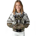 customized los angeles angels deer skull camouflage white varsity jacket best selling