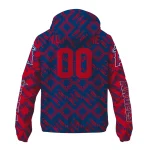 customized los angeles angels trellis mesh blue windbreaker jacket best selling