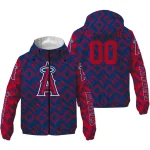 customized los angeles angels trellis mesh blue windbreaker jacket best selling