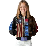 customized los angeles clippers flag wood brown bomber jacket best selling