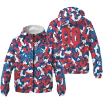 customized los angeles dodgers camouflage mashup blue windbreaker jacket best selling