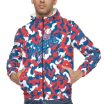 customized los angeles dodgers camouflage mashup blue windbreaker jacket best selling