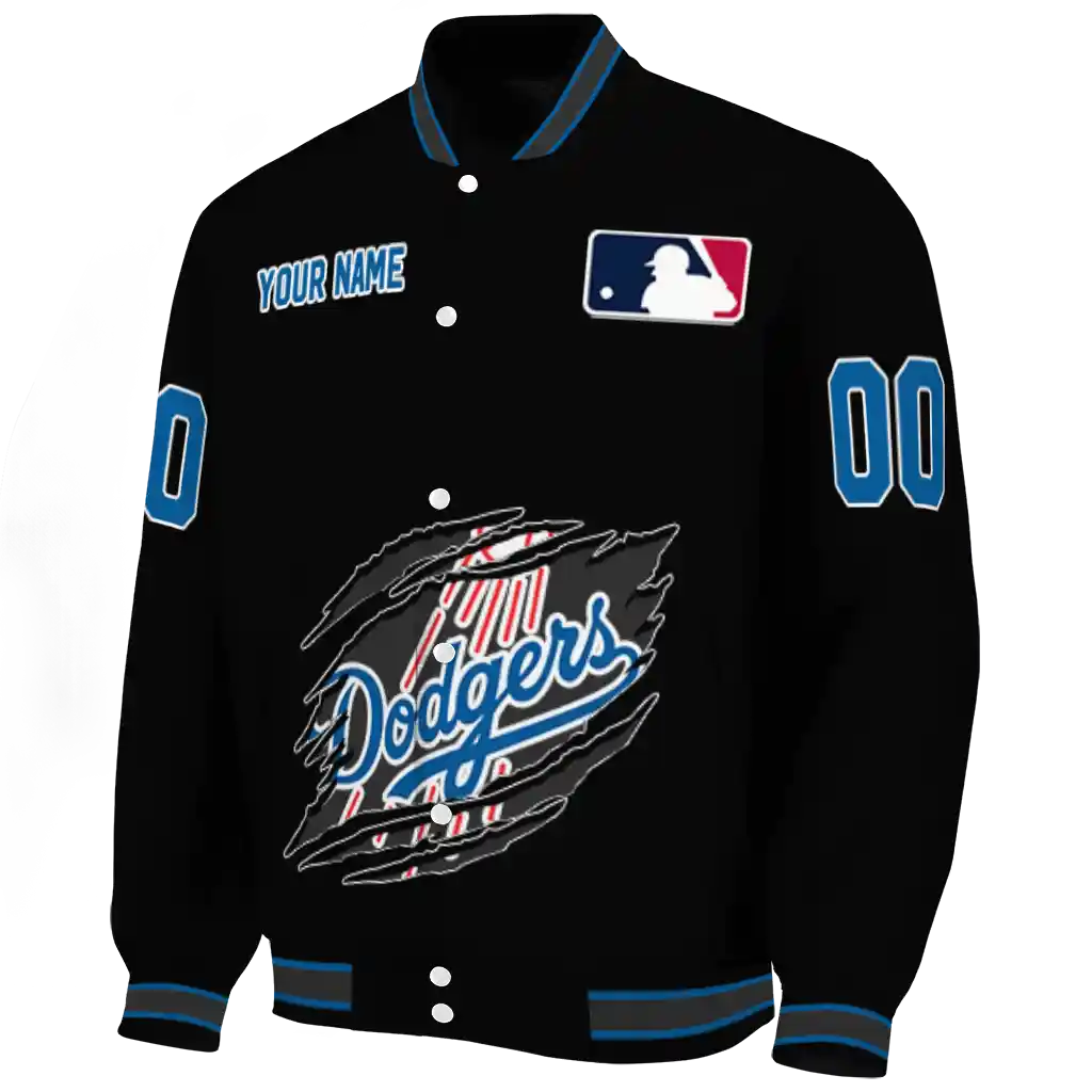 customized los angeles dodgers claw fragment black varsity jacket best selling customized los angeles dodgers claw fragment black varsity jacket best selling