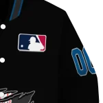 customized los angeles dodgers claw fragment black varsity jacket best selling