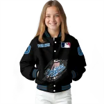 customized los angeles dodgers claw fragment black varsity jacket best selling
