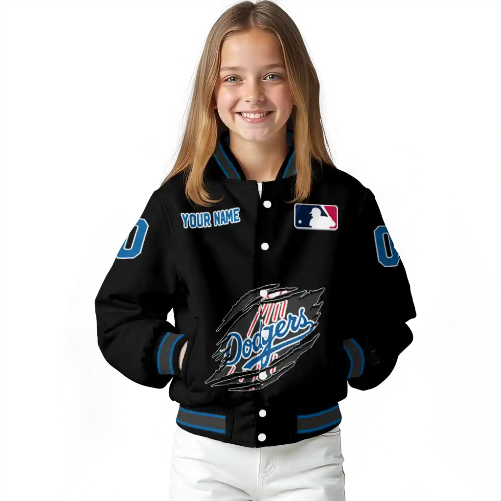 customized los angeles dodgers claw fragment black varsity jacket top rated customized los angeles dodgers claw fragment black varsity jacket top rated