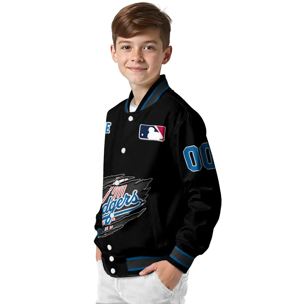 customized los angeles dodgers claw fragment black varsity jacket trendy customized los angeles dodgers claw fragment black varsity jacket trendy