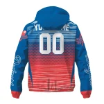 customized los angeles dodgers pattern layers blue windbreaker jacket best selling