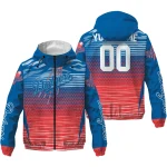 customized los angeles dodgers pattern layers blue windbreaker jacket best selling