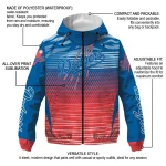 customized los angeles dodgers pattern layers blue windbreaker jacket best selling
