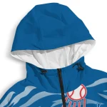 customized los angeles dodgers pattern layers blue windbreaker jacket best selling