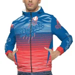 customized los angeles dodgers pattern layers blue windbreaker jacket best selling