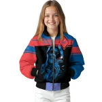 customized los angeles dodgers reaper hands blue black bomber jacket best selling