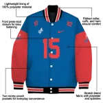 customized los angeles dodgers team patch blue varsity jacket best selling