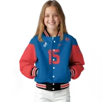 customized los angeles dodgers team patch blue varsity jacket best selling