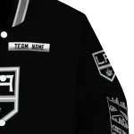 customized los angeles kings american flag skull black varsity jacket best selling
