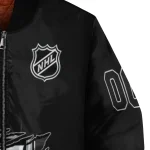 customized los angeles kings claw rip black bomber jacket best selling