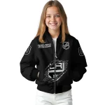customized los angeles kings claw rip black bomber jacket best selling