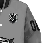 customized los angeles kings claw streak grey varsity jacket best selling