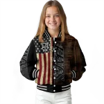 customized los angeles kings flag wood brown varsity jacket best selling