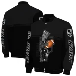 customized los angeles kings groot football black varsity jacket best selling