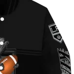 customized los angeles kings groot football black varsity jacket best selling