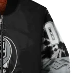 customized los angeles kings skull stripe black bomber jacket best selling