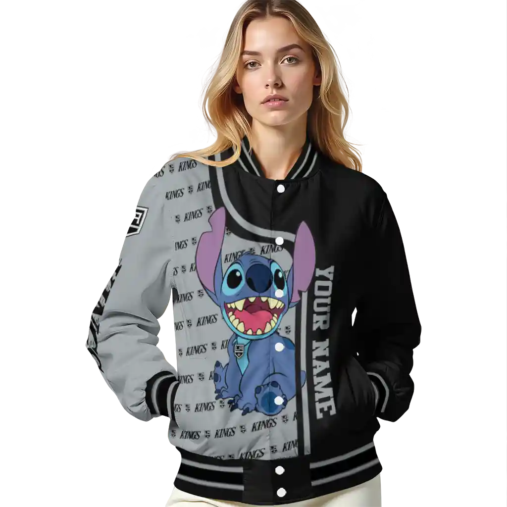 customized los angeles kings stitch laughing black varsity jacket latest model customized los angeles kings stitch laughing black varsity jacket latest model