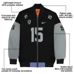 customized los angeles kings team patch black bomber jacket best selling