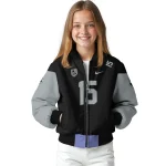 customized los angeles kings team patch black bomber jacket best selling