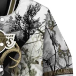 customized los angeles lakers deer skull camouflage white varsity jacket best selling
